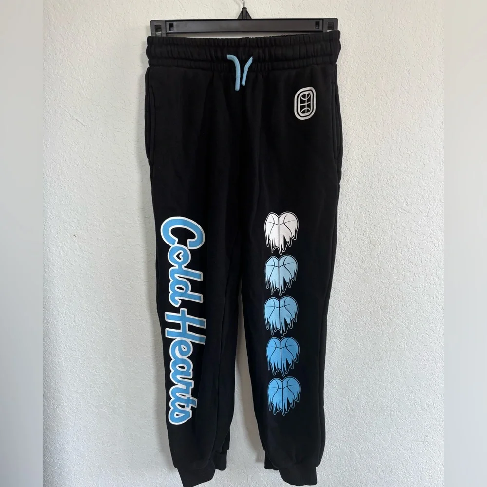 Cold Hearts Black & Blue Kids Joggers